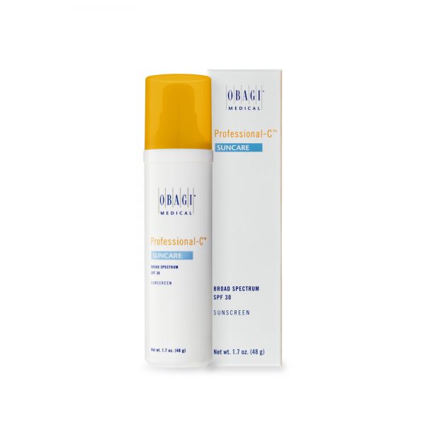 A bottle of obagi medical skin care products.